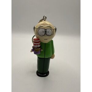 Vintage 1998 South Park Mr. Garrison & Hat Comedy Central PVC Keychain Rare